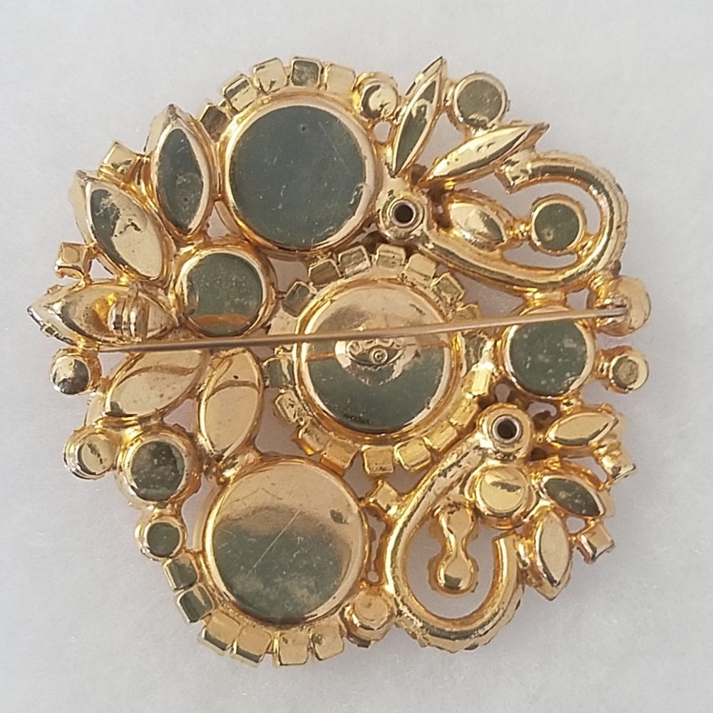 WEISS BROOCH PIN & EARRINGS - Picture 6 of 8